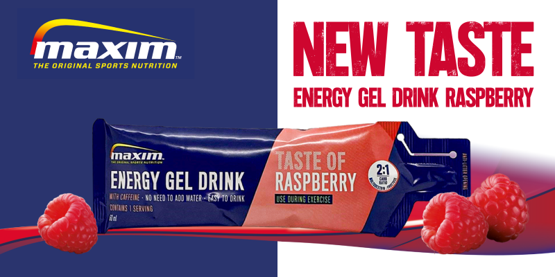 Nieuw: Maxim Energy Gel Drink Raspberry met Cafeïne