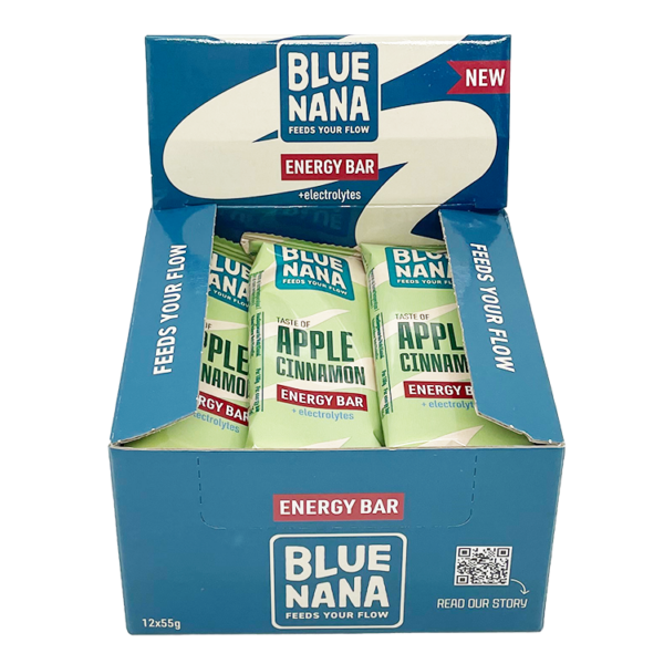 Blue Nana Energy bars - Apple Cinnamon - 12 x 55g